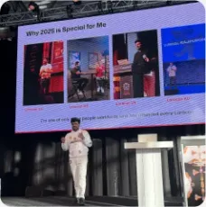 Vishal Rajpurohit presenting a slide titled "Why 2025 Is Special For Me"