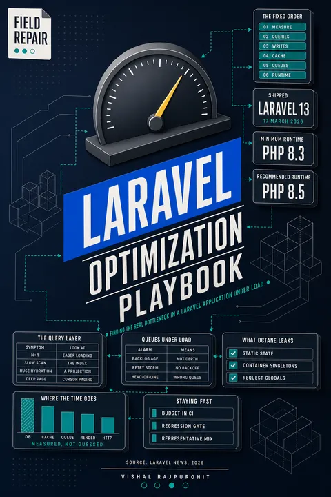 Cover of Laravel Optimization Playbook by Vishal Rajpurohit