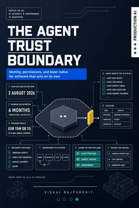Cover of The Agent Trust Boundary by Vishal Rajpurohit